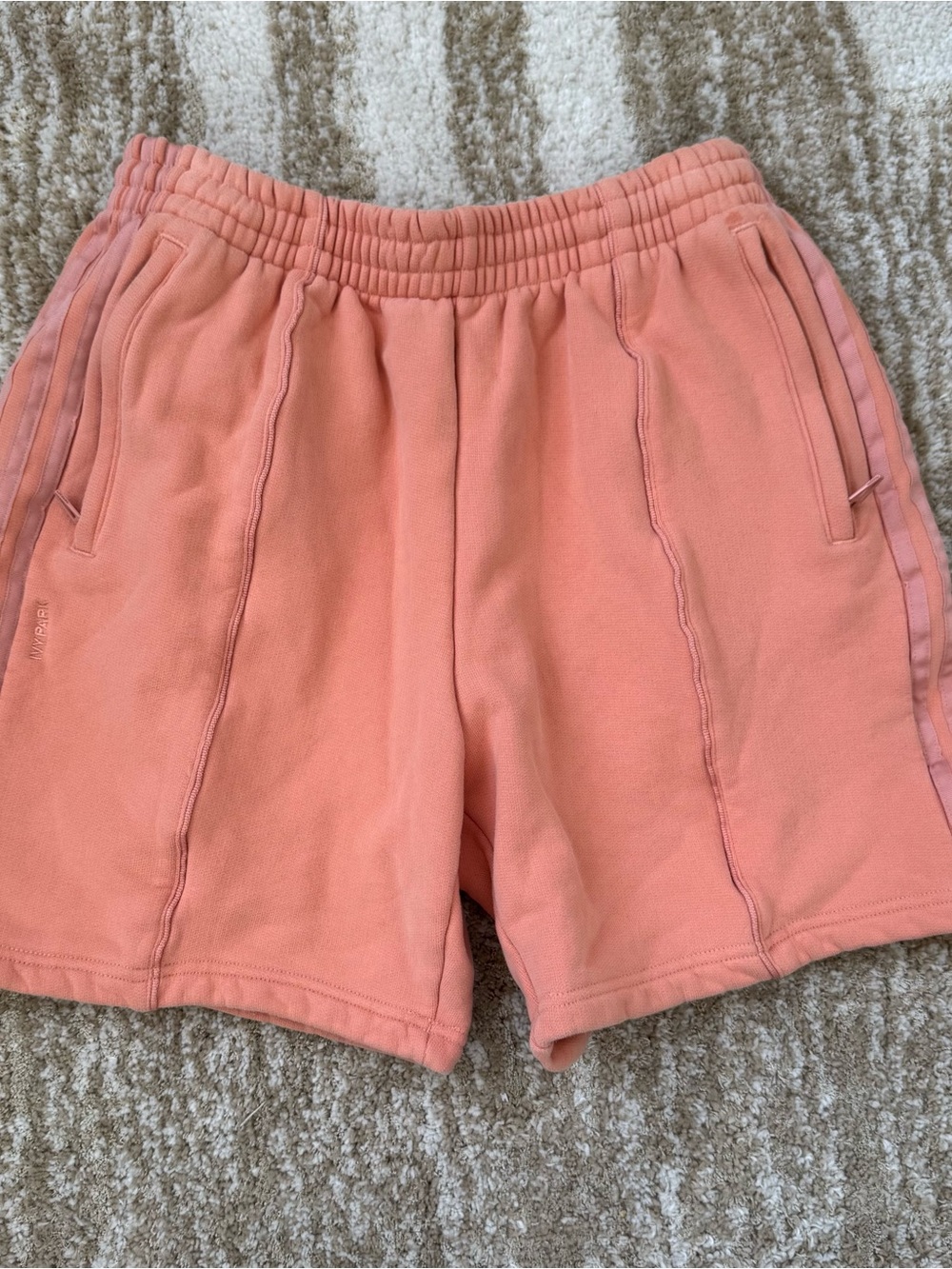IVY PARK Coral Peach Athletic Shorts Adidas 100% cotton Unisex
